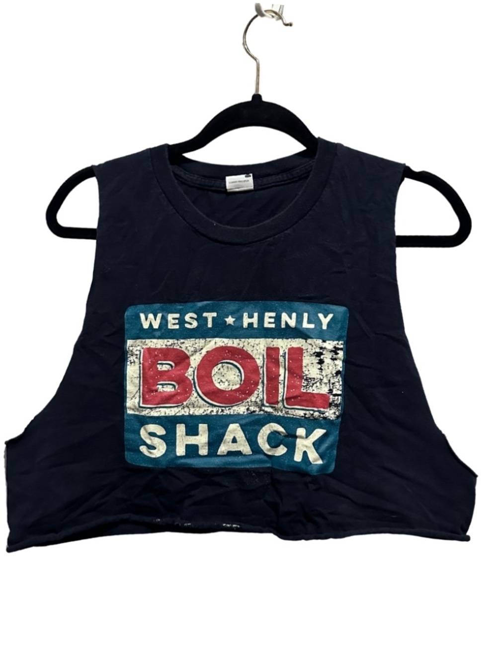 West Henly Boil shack cropped muscle tank women's